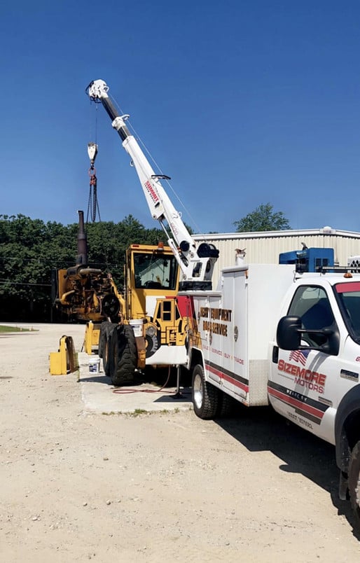 truck and crane